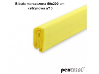 BIBUA MARSZCZONA 50x200cm CYTRYNOWA a10 (SZPSH)