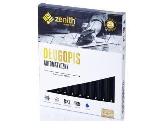 Dugopis automatyczny metalowy 0,8 mm ZENITH 60 CLASSIC czarny korpus - 10 szt. box  [opakowanie=10szt]