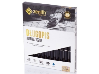 D³ugopis automatyczny Zenith 7 - box 10 sztuk, czarny