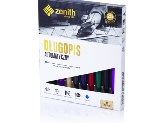 D³ugopis automatyczny Zenith 12 Color line - szary [opakowanie=10szt]