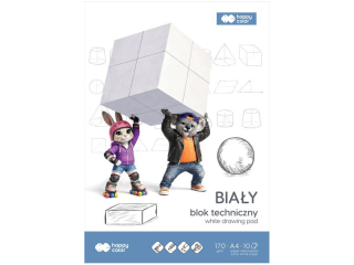 Blok techniczny A4 10k. HAPPY COLOR 170g