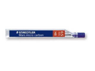 Grafity Mars micro carbon, 0.5 mm, na papier, tw. HB, Staedtler [opakowanie=12szt]
