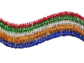 Druciki dekoracyjne metalizowane 0, 6x30cm 5 kolor�w 25szt. (kolory: czerwony, zielony, srebrny, z�oty, fioletowy)