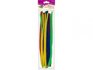 Druciki 0, 8x30cm 5 kolor�w 25szt. (kolory: chabrowy, czerwony, ��ty, fioletowy, zielony)