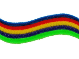 Druciki 0, 8x30cm 5 kolor�w 25szt. (kolory: chabrowy, czerwony, ��ty, fioletowy, zielony)