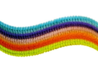 Druciki 0, 8x30cm pastelowe 5 kolor�w 25szt. (kolory: b��kitny, fioletowy, jasnor�owy, pomara�czowy, ��ty)