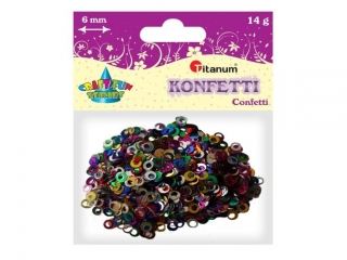 Konfetti Pierścienie i kółeczka 6mm mix 14g
