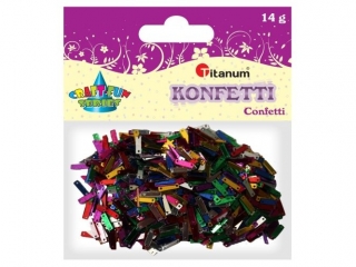 Konfetti Paski 9x3mm mix 14g