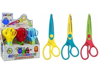 No�yczki dekoracyjne 16, 5cm display 12 szt. 3 wzory ci�cia