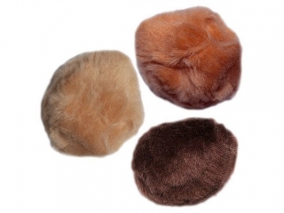 Pompony akrylowe 25mm tonacja br�zowa 30szt.