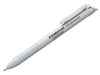 Kredka automatyczna na gadkie powierzchnie, zmywalna, biay, Staedtler [opakowanie=5szt]