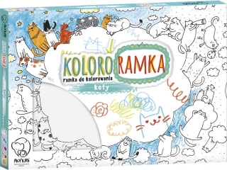 Kolororamka MONUMI 3D rozmiar L - Koty