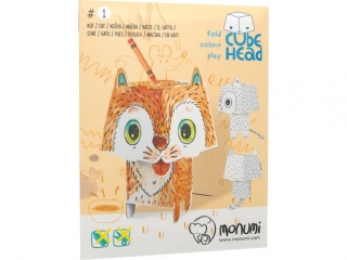 Kolorowanka CubeHead 3D, "Kot", Normal, Monumi