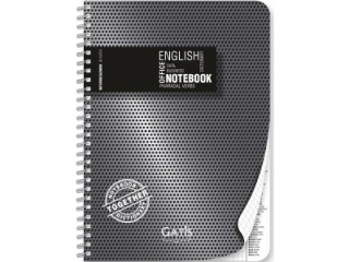 Kołonotatnik ze słownikiem GATIS A4 80k. Black&Silver