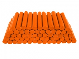 Plastelina w laseczkach luzem 1 kg. Pomarańczowa