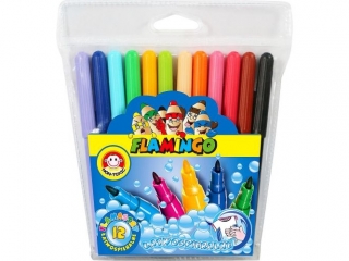 FLAMASTRY 12K.ŁATWOSPIERALNE