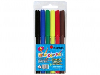 FLAMASTRY 6 KOLORÓW SY1003-6BB