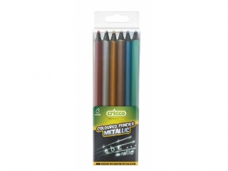 Kredki CRICCO trójkątne Black wood Jumbo metaliczne etui - 6