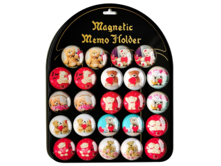 Magnesy misie MG-7639 24szt.=1bl. / 12 wzorów