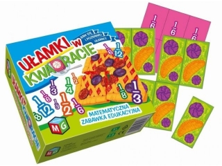 Gra MULTIGRA Ułamki w kwadracie - matematyczna zabawka edukacyjna