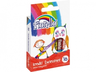 Kredki wiecowe FIORELLO 16 kolorw