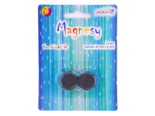 Magnesy MAG-3427 blister=10szt 20mm/4mm