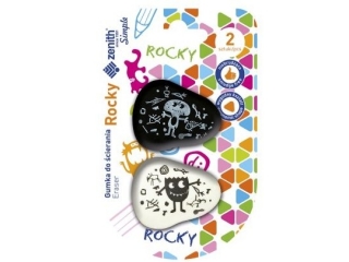 Gumka do ścierania ZENITH Rocky - blister 2 sztuki