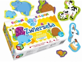 Gra MULTIGRA Słonik balonik - Zwierzęta duże i małe