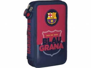 Piórnik podwójny z wyposażeniem 2W FC-90 Barcelona Barca Fan