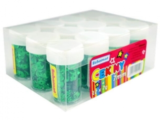 Cekiny 1206 7mm zielone x 7g a12