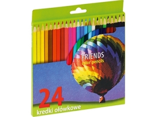 Kredki owkowe 24 kol. ostrz. szecioktne UNIONL (SZ)