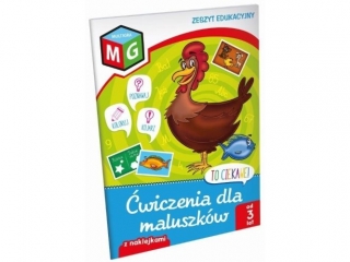 Zeszyt edukacyjny z naklejkami MULTIGRA Ćwiczenia dla maluszków