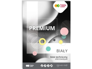 Blok techniczny A3 10k. HAPPY COLOR 250g PREMIUM