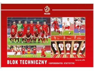 Blok techniczny A4 10k. INTERDRUK PZPN +dodatek kibica