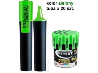 Zakrelacz FIBRACOLOR Flasher 20szt. Tuba zielony