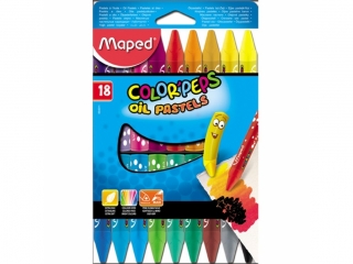 Kredki pastele olejne MAPED Colorpeps 18szt.