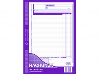 Druk-Rachunek A4 dla zwol.z VAT