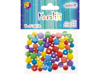 Koraliki silikonowe PJ-9449 mix kolorw i rozmiarw, op. 60szt.