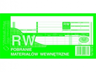 Druk-RW Pobranie materiaw wew.(wielo.)