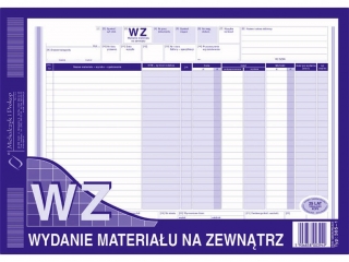 Druk-WZ Wydanie mat.na zewntrz  A4