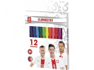 Flamastry ASTRA 12 kolorów PZPN