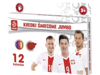 Kredki wiecowe ASTRA 12 kolorw - PZPN