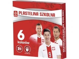 Plastelina szkolna ASTRA 6 kolorów PZPN