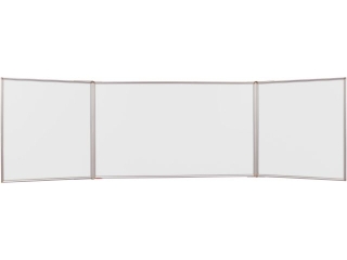 TABLICA TRYPTYK MEMOBE SUCHOCIERALNA MAGNETYCZNA BIAA, RAMA ALUMINIOWA PRESTIGE, 120X90 CM