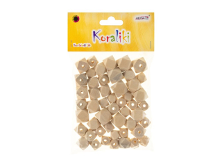 Koraliki drewniane PJ-9714 geometryczne, mix rozmiarw, op=30szt.