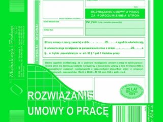 Druk-RUP Rozw.umowy o prac za por.stron