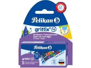 Naboje atramentowe PELIKAN Griffix motyw (2x5) niebieskie