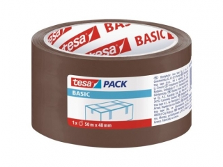 TAŚMA PAKOWA TESAPACK BASIC 50M X 48MM BRĄZOWA [opakowanie=6