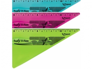 Ekierka niełamliwa MAPED Twist'n flex 15cm torebka zawie