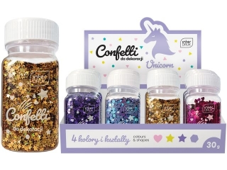 Cekiny do dekoracji INTERDRUK 30g UNICORN